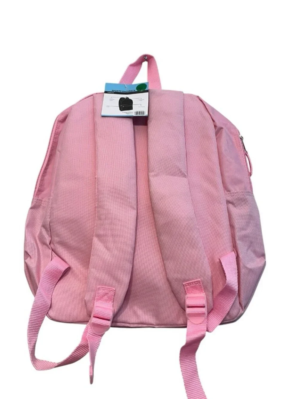 Metropack Pink Kitty Cat Nylon Backpack Travel School Girls Bag NWT